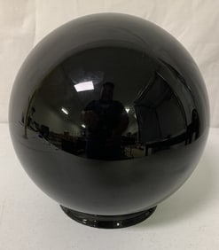 dark blue glass globe