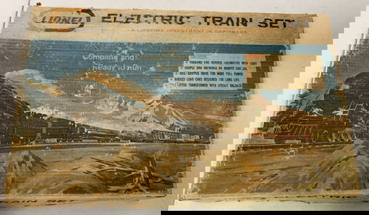 Lionel Electric Train set in box No. 11540: untested; box has wear and damage, set has wear and soiling
