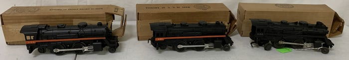 Lionel locomotives 236, 249 and 250 w/boxes