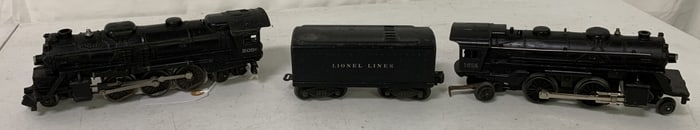 Lionel locomotive 2036 and 1655 plus tender