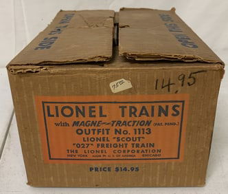 Lionel Outfit No. 1113 Scout in box