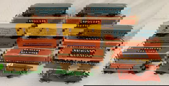 8 Lionel Cars 651,6473,620,2651,1631,1630/box