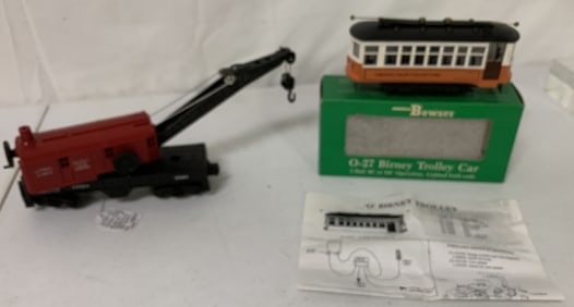 2 pcs,Lionel 6560,0-27 Brinley trolley Car/box