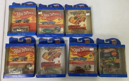 7 Hot Wheels 30 years cars