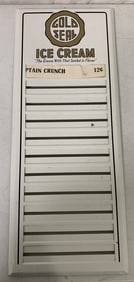 Gold Seal Ice Cream menu board