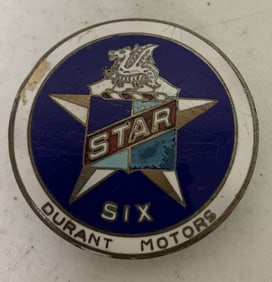 Durant Motors Star Six radiator emblem