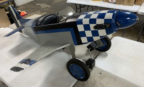 Wooden Pedal Airplane