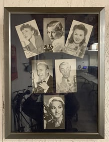 CBS Radio Framed Photographs w/signatures