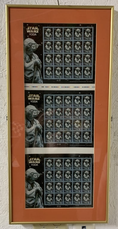 Framed Star Wars Yoda Stamps (1 of 4)
