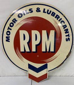 RPM Motol Oils and Lubricant Tin Sign