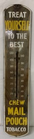 Mail Pouch Tobacco Porcelain Thermometer