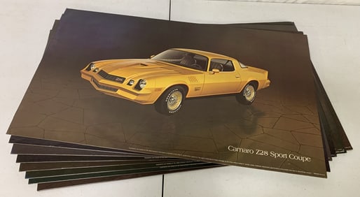 9 Cardboard 1978? Chevrolet Posters