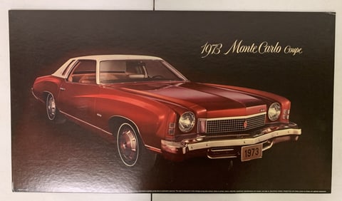 1973 Monte Carlo Coupe Cardboard Poster