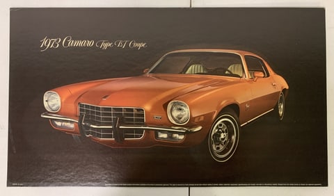 1973 Camaro Type LT Coupe Cardboard Poster