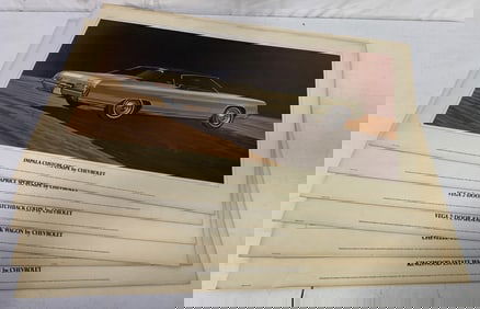 6 Chevrolet Cardboard Posters