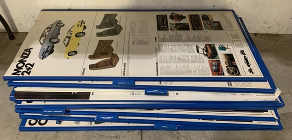 10 Chevy Cardboard Display Panels w/ frames