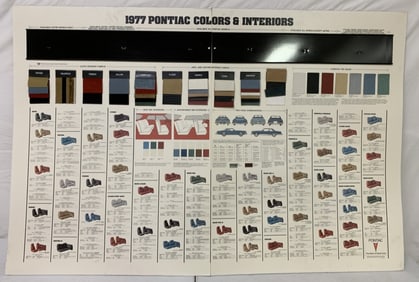 1977 Pontiac Colors and Interiors Display