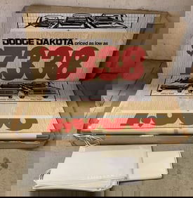 Dodge Dakota Advertising,NOS Cardboard