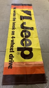 Plastic Jeep Banner,I sided
