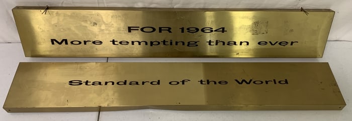 2 pcs Advertising Steel Signs,for 1964,other