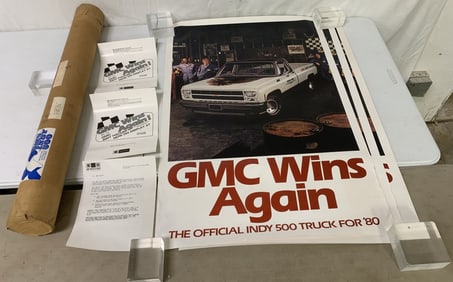 3 GMC Wins Again Official Indy Truck Posters,'80