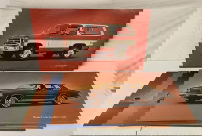 5 Chevy Cardboard Posters Blazer,Chevette