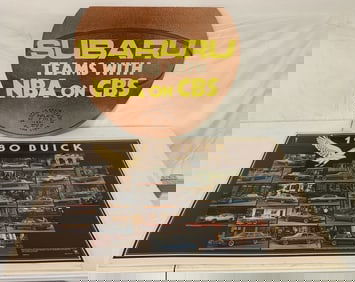 2 Posters Buick 1980,Subaru Teams with NBA