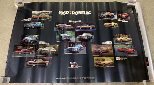 3 Pontiac Paper Posters,1978,79,80