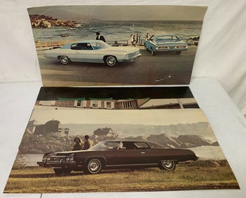 4 General Motors Car Posters