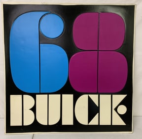 68 Buick Plastic Display Sign