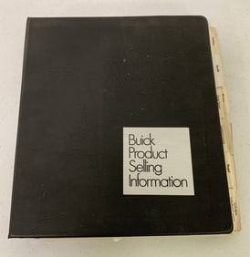 1973 Buick Product Selling Info in Binder