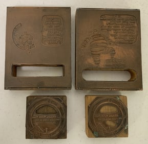 4 Michelin Man Printers Blocks