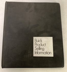 1974 Buick Product Selling Info in Binder
