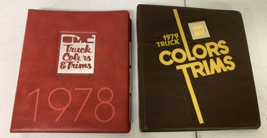 2 GMC 1978,79 Truck Color & Trims Binder