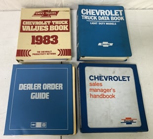 4 Chevy '83 Values Book,'86 Order Guide