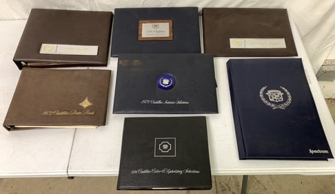 7 Cadillac Binders,1972,74,76,79,80 Data
