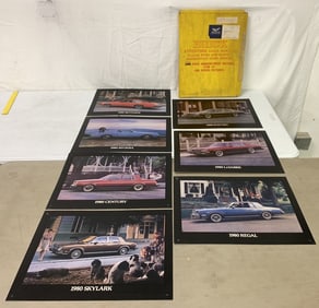 7 Buick 1980 Car Posters,Skylark,Century,Regal