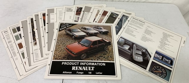1984 Product Info Renault,Alliance,Fuego,LeCar