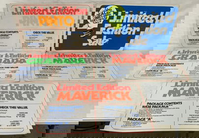 5 Cardboard Limited Edition Signs,Pinto,Granada