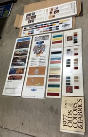 Lot GM,Olds Precification Cards,Paint colors