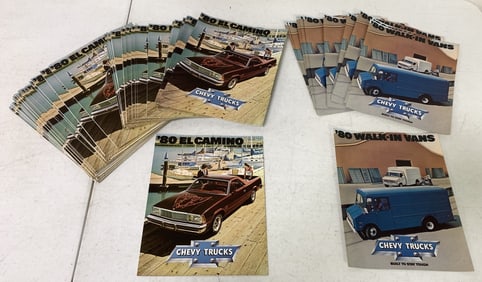 Lot of 1980 El Camino/Walk in Vans Brochures