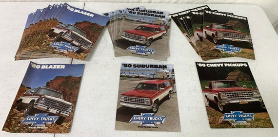 Lot of 1980 Blazer,Pickup Trucks,Suburbans