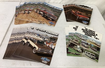 Lot of 1981 Blazer,El Camino,Suburban,Truck