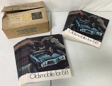 Box of 1968 Oldsmobile Catalogs