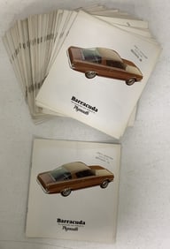 Lot of 1965 Plymouth Barracuda Brochures