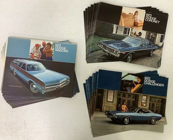 Lot of 1972 Dodge Wagon, Challenger, Coronet