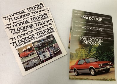 1971 Dodge trucks & 1981 Dodge imports