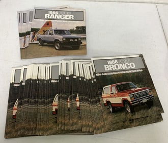 1986 Ford Ranger & Ford Bronco brochures
