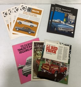 assorted 1970's and '80's Dodge brochures
