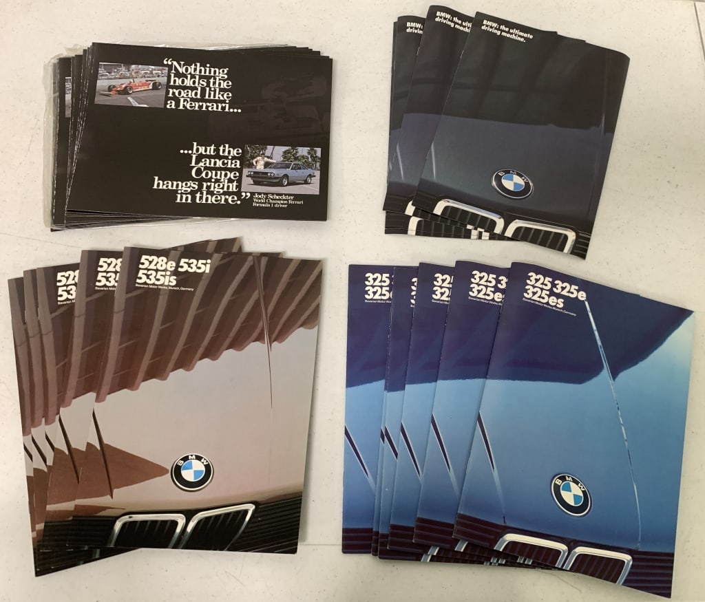 1981 Lancia coupe & 1985 BMW brochures (1 of 16)